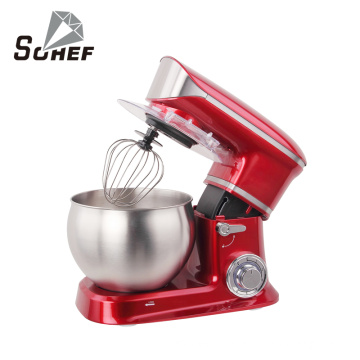 Hot sale cheap price red color stand mixer with timer&SS 304 balloon whisk in pakistan